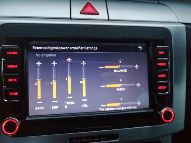 Ustawienia EQ w radiu samochodowym
