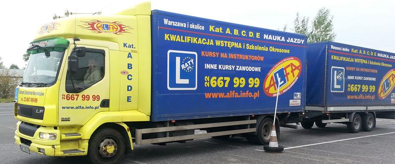 Prawo jazdy kat. C i C+E