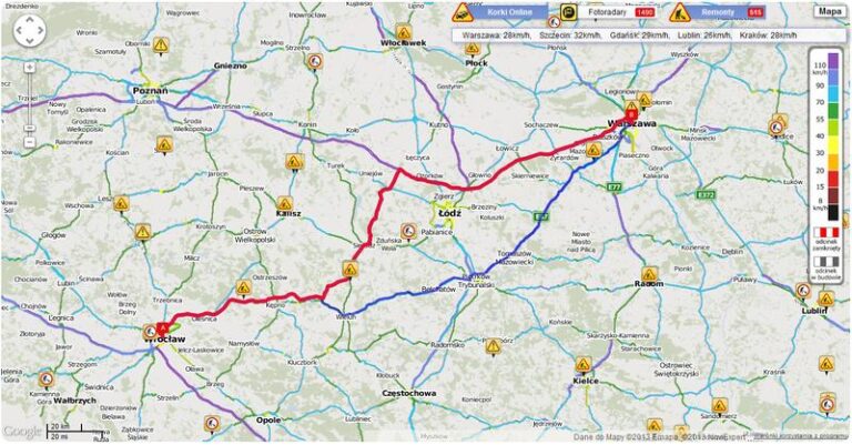 Poradnik: jak łatwo dojechać z Warszawy do Wrocławia samochodem?